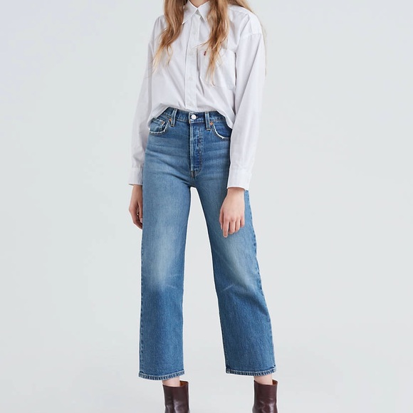 levi's premium ribcage straight ankle